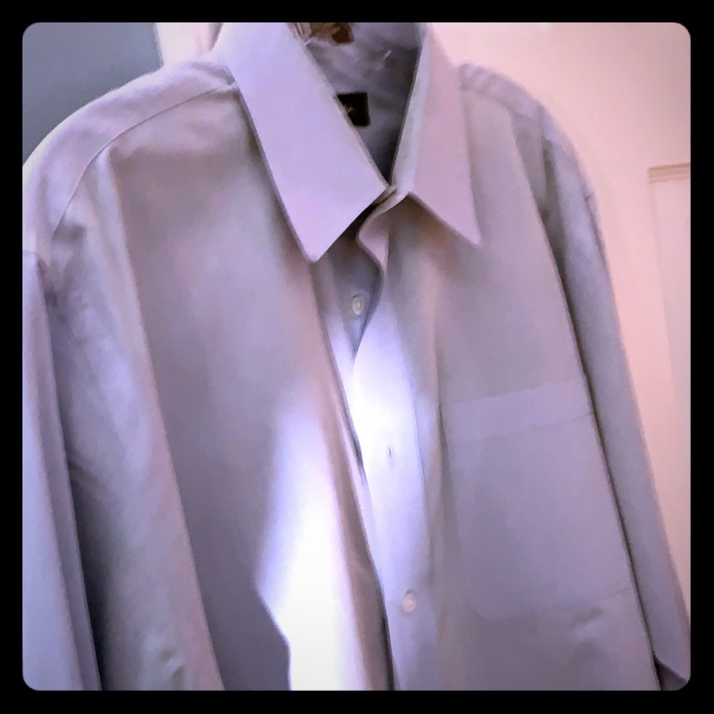John W.Nordstrom blue dress shirt Egypt cottn15/33